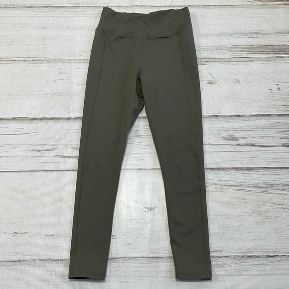 Stoic Leggings Women's M Medium Green Athletic Ankle - Picture 3 of 11